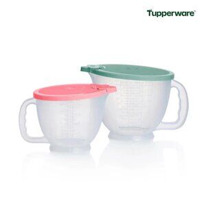 New Tupperware Classic Mix N Store Pitchers Set of 2 in two colors